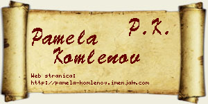 Pamela Komlenov vizit kartica